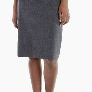 NWT J. Crew No. 2 Pencil Skirt Grey Italian Wool